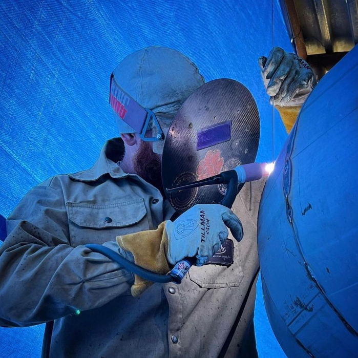 Load image into Gallery viewer, Up In Smoke Welding Apparel | FR Zestos Apex Line Protective Welding Shirt