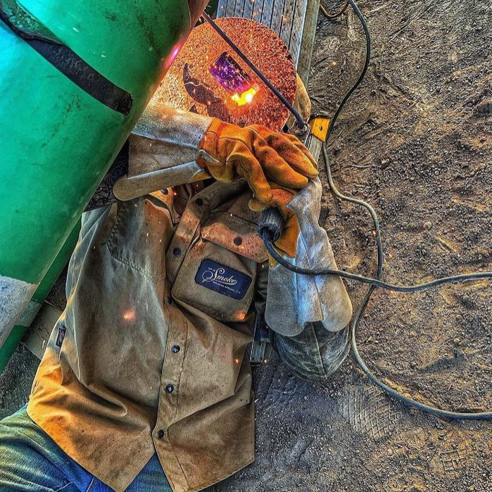 Load image into Gallery viewer, Up In Smoke Welding Apparel | FR Zestos Apex Line Protective Welding Shirt