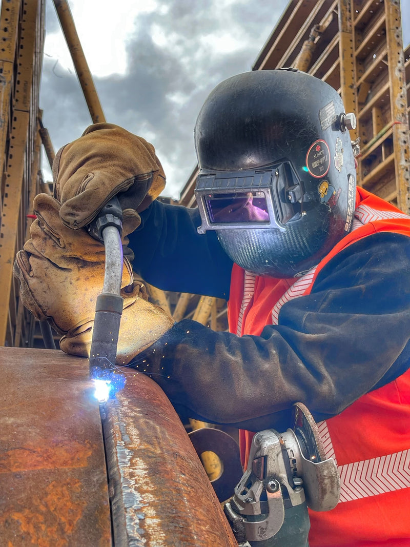 Load image into Gallery viewer, Econ Leather Hybrid Welding Jacket