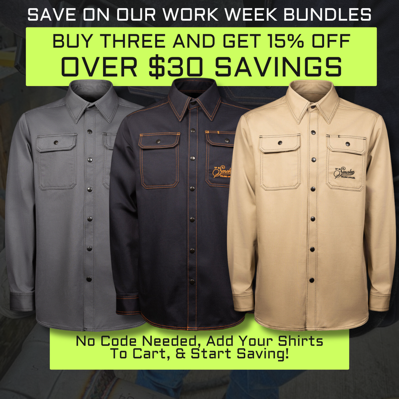Load image into Gallery viewer, Work Shirt Discount | Up In Smoke Welding