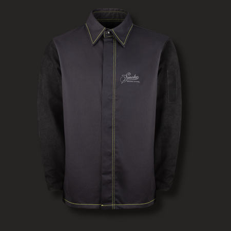 Econ Leather Hybrid Welding Jacket – Up In Smoke Welding Apparel