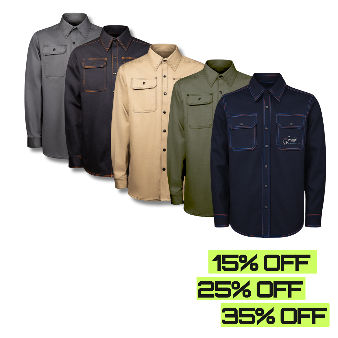 Up in Smoke Welding Apparel Work Wear Shirts