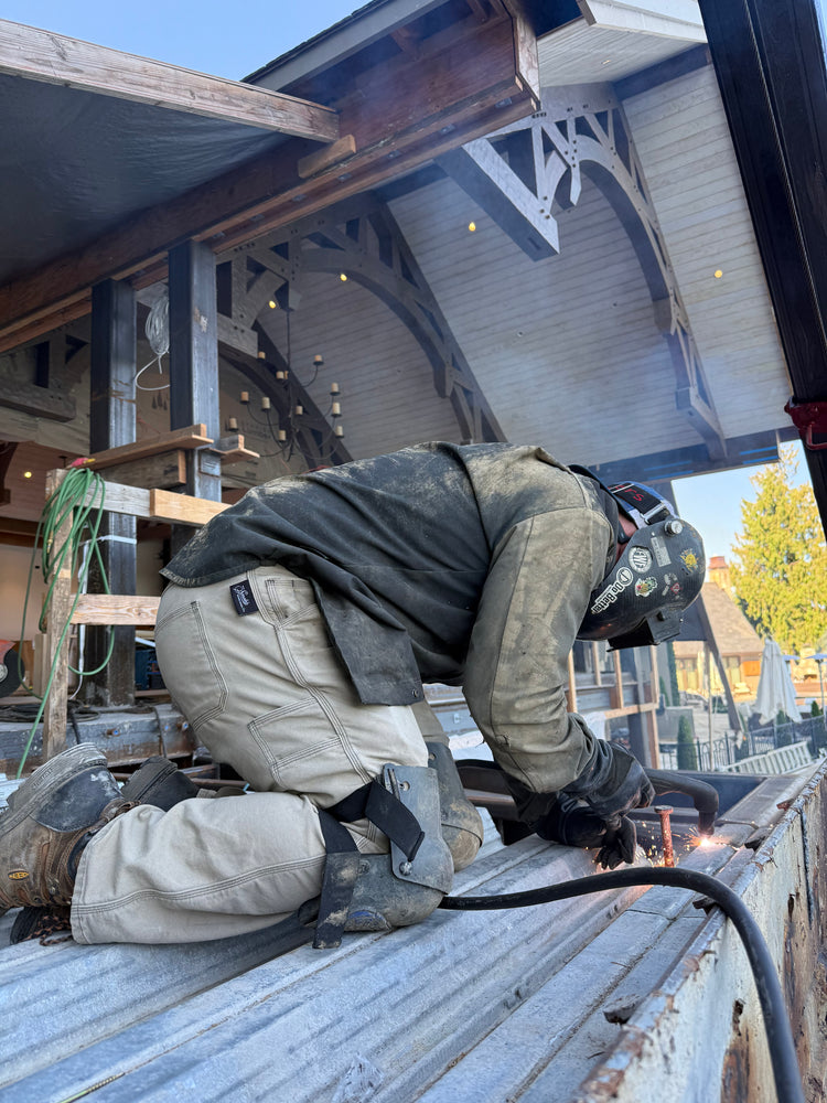 The Best FR Welding Pants | Khaki | Up in Smoke Welding Apparel